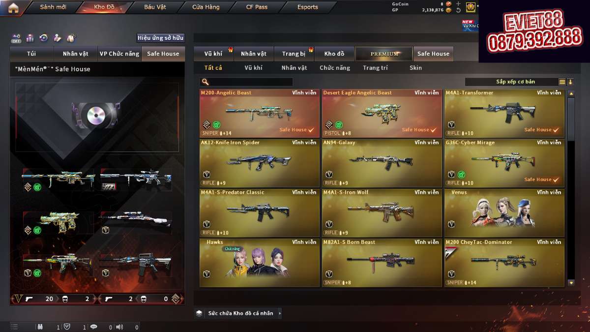 shop acc cf uy tin gia re